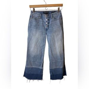 ABERCROMBIE & FITCH | 24 denim blue jeans cropped stovepipe jean